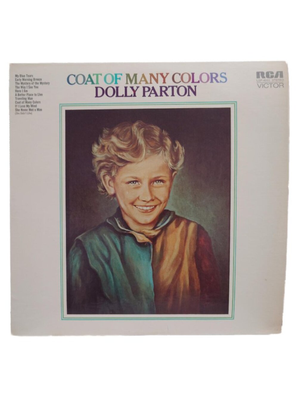 Dolly Parton Coat of Many Colors Vinyl Record Original 1971 Pressing